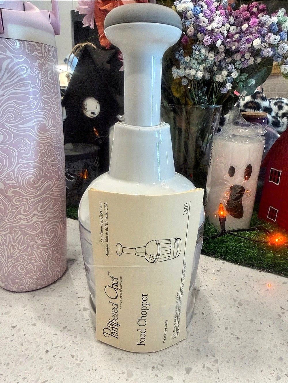 Pampered Chef Food Chopper White & Clear